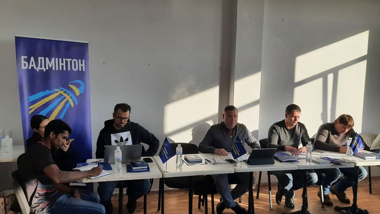 Керівництво федерації бадмінтону України.